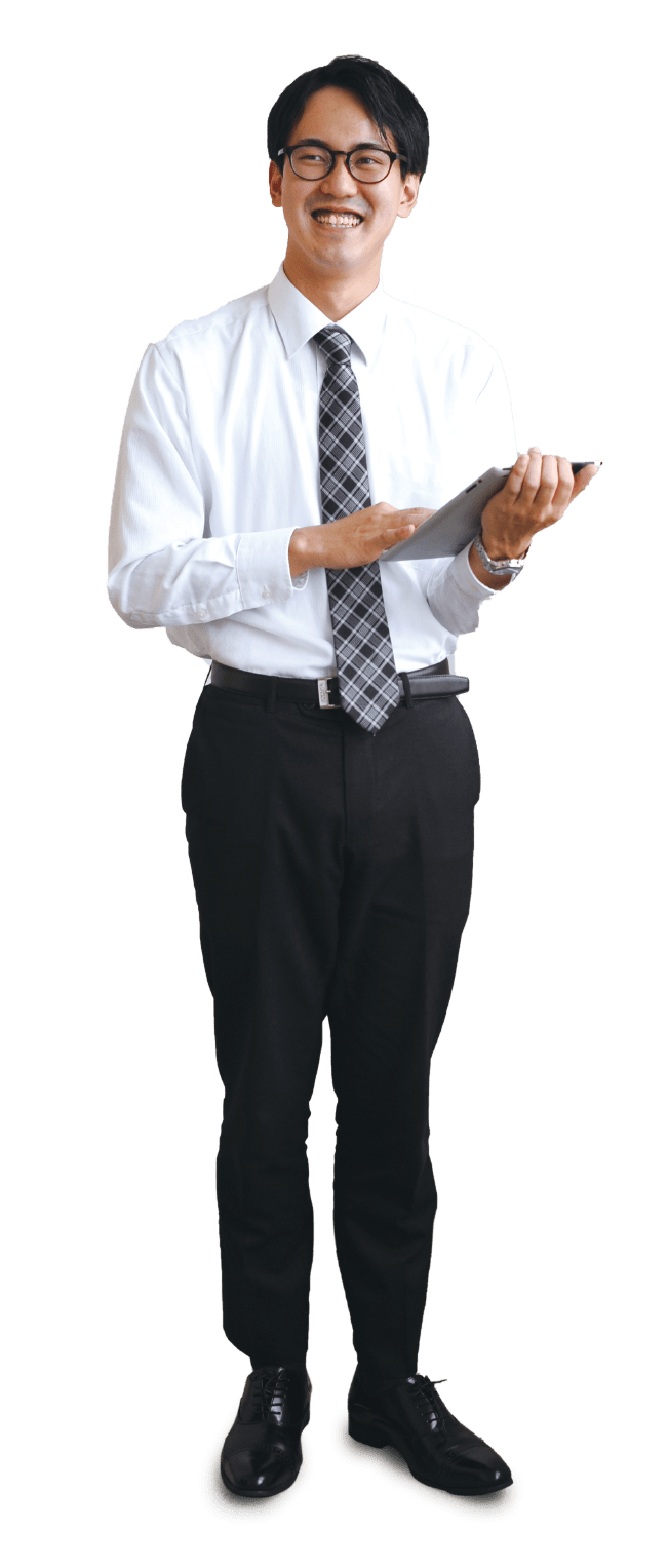 先輩社員の写真 男性 タブレット/モバイル端末